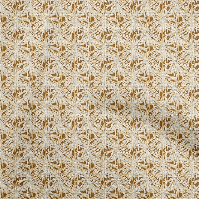 oneOone Cotton Cambric Brown Fabric Abstract Floral Sewing Craft Projects Fabric Prints By Yard 42 Inch Wide