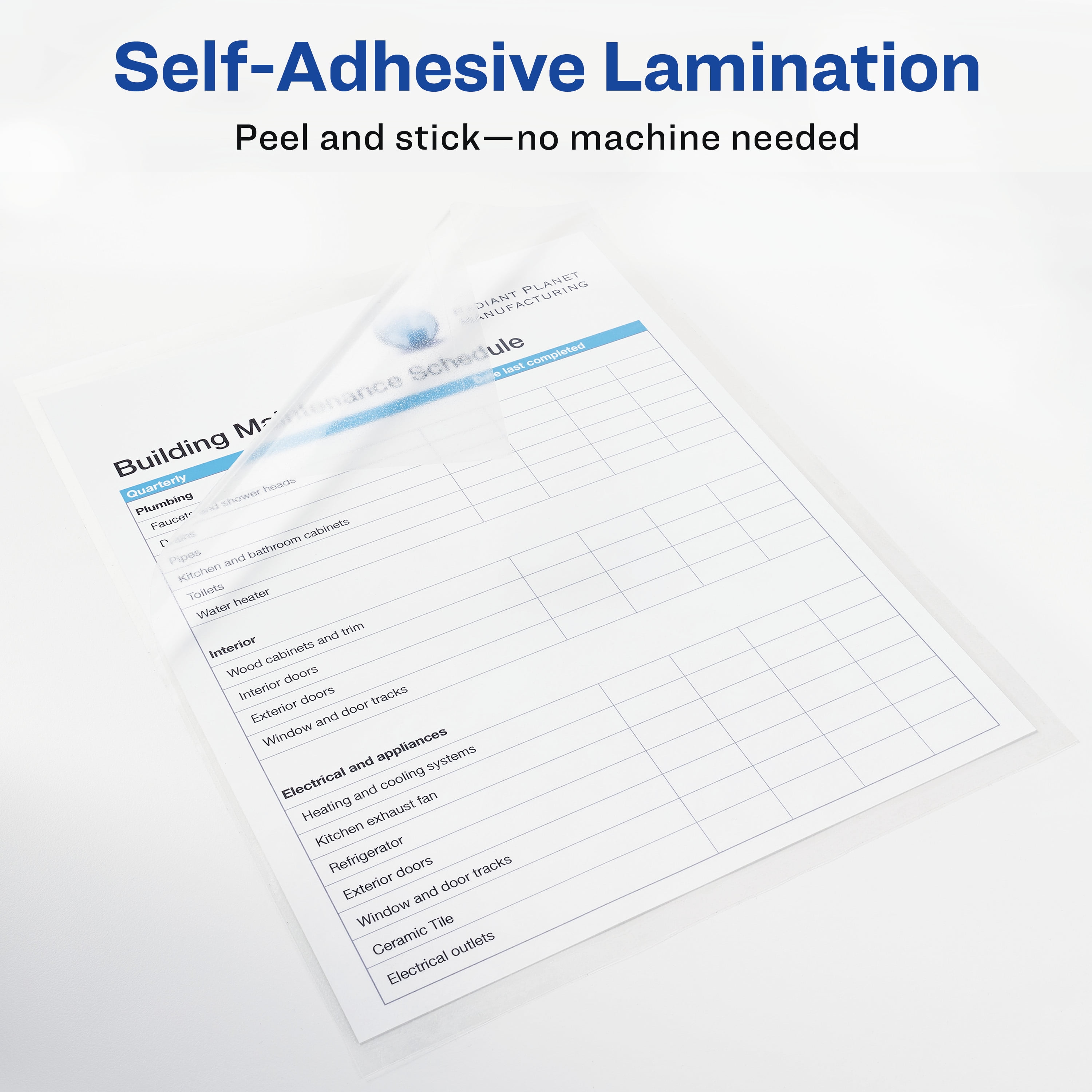 Self-Adhesive Laminating Sheets-20 Sheets 9 X 12 Inches – HTVRONT
