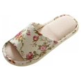 thumbnail image 2 of Prettyui Linen Indoor Home Slippers For Men And Women Home Garden Household Commodities Slippers, 2 of 7
