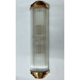 thumbnail image 2 of Vintage Old Antique Art Deco Brass & Glass Rod Ship Light Wall Sconce Lamp, 2 of 6