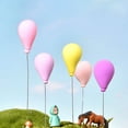thumbnail image 4 of 10-Piece Balloon Cake Toppers Set - Colorful Clay Balloon Picks, Round Shaped for Cupcakes & Cakes, Ideal for Birthday, Wedding, & Valentine's Day Party Decorations, 4 of 8