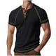 thumbnail image 1 of pstuiky Camisa de manga corta para hombre, Camiseta de manga corta con cuello redondo y parche de color para hombre ropa de hombre xxxl, 1 of 5