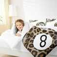 thumbnail image 4 of Manfei Teen Billiards Bedding Comforter Set,Ball Sports Game Twin Comforter Sets,Brown Cheetah Pattern Bedding Set for girls boys,Super Cozy Room Decor Reversible,2 Pieces, 4 of 8