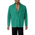 thumbnail image 6 of Kureaily Men's Linen Blazer Lightweight Suit Jackets Two Buttons Casual Sport Coat, 6 of 7