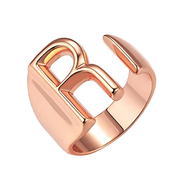 Anillo de moda para mujer, anillo de pareja, anillo de apertura de 26 letras, joyería Wmkox8yi sjalhkljlk2575