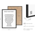 thumbnail image 3 of HAUS AND HUES Funny Bathroom Wall Art and Restroom Decor Funny Bathroom Decor Wall Art | Hilarious Bathroom Decorations | Funny Bathroom Signs Decor | Toilet (Black Framed, 12x16), 3 of 6