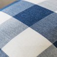 thumbnail image 3 of HTOOQ Pack of 2 Classic Retro Checkers Plaids Polyester Linen Soft Solid Dark Blue and White Decorative Throw Pillow Covers Home Decor Design Cushion Case for Sofa Bedroom Car 22 x 22 Inch 55 x 55 cm, 3 of 6