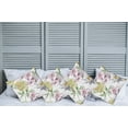 thumbnail image 2 of Ambesonne Floral Throw Pillow Cover 4 Pack, Rose Petals Sakura Lily, 18", Fern Green Pale Pink, 2 of 5