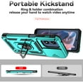 thumbnail image 6 of for Motorola Moto G 5G 2024 / Moto G Play 5G 2024 Case with Camera Lens Cover HD Screen Protector, Dual Layer -Grade Drop Tested  Ring Holder Kickstand Protective Phone Case (Mint), 6 of 17