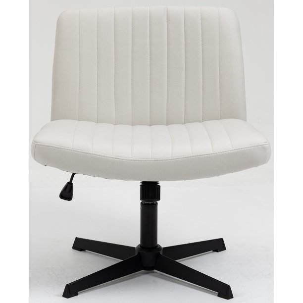 Modstyle Home Office Chair, Fabric Swivel Armless Office Chair No