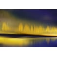 thumbnail image 2 of Heidi Westum 4x14 White Modern Wood Framed Wall Art Titled - Yellow night, 2 of 5