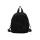 thumbnail image 1 of Mochila Color Sólido para Mujer Bolso Escolar Pequeño Con para Niña (negro), 1 of 10