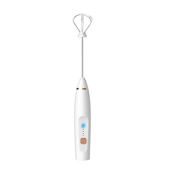 Batteur d'Oeufs Lait Mousseur Mélangeur Électrique Commodité Mixeur de Café Rechargeable USB Charge Amovible Multifonction Rechargeable USB Charge Détachable Blanc