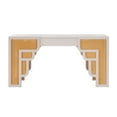 thumbnail image 2 of TOV Furniture Suzie Cream & Rattan Desk, 2 of 11
