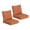 Tangerine, variant on Goodgoods 22" x 24" Indoor & Outdoor Deep Seat Chair Cushions Set of 2, Water & Fade Resistant, Indigo