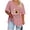 Pink^4, variant on Jjayotai Womens Plus Size Daisy Graphic T-Shirt, Stars Moon Cute Short Sleeve Shirts, Casual Loose Tees Tops for Women, Women Blouses Army Green^ XXL