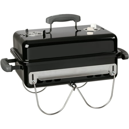 Weber Go-Anywhere Charcoal Grill, Black (Best Way To Clean Weber Grill)