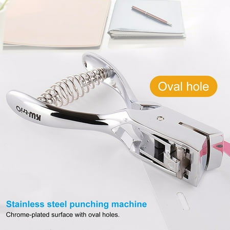 

Tuelaly Hole Punching Machine Professional Labor-saving DIY Hand Paper Elliptical Punch Plier School Supplies