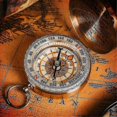 thumbnail image 3 of Vintage Copper Compass Gift for Son - Enjoy the Ride Inspirational Present for Christmas, 3 of 4