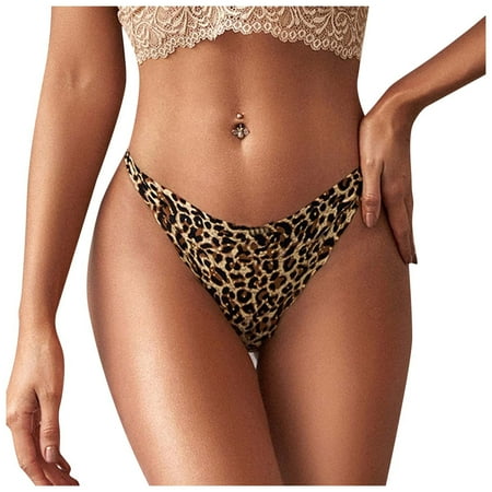 

Women s Fashion Basic Elastic Comfortable Leopard Print Underwear