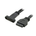 thumbnail image 3 of Puerto único USB 3.1 tipo C USB-c hembra a placa base USB 3.0 Cable de cabecera de 19 pines 50 cm, 3 of 5