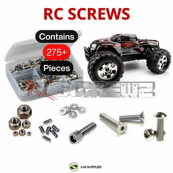 RCScrewZ Stainless Screw Kit hpi048 for HPI Racing Savage Flux/XS 1/8th (#104240) RTR Monster | SET