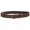 Brown, variant on Snap On Soft Hand Floral Embossed Vintage Cowhide Full Grain Leather Casual Jean Belt