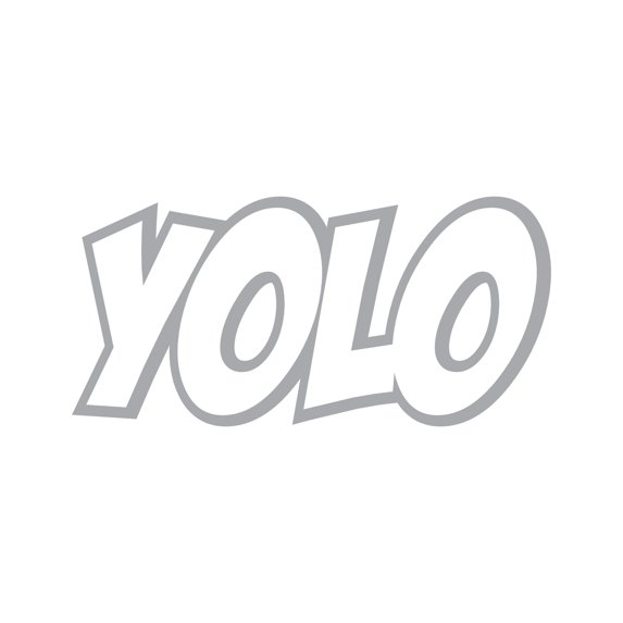 Yolo Sticker Decal Die Cut - Self Adhesive Vinyl - Weatherproof - Made in USA - Many Color and Sizes - you only live once