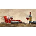 thumbnail image 2 of Ferrari, Sandro 14x9 Black Ornate Wood Framed with Double Matting Museum Art Print Titled - Grand Cru Wines (detail), 2 of 4