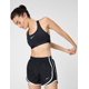 thumbnail image 5 of Sostén Deportivo Nike Swoosh con Soporte Medio y Acolchado Negro Blanco Talle S, 5 of 7