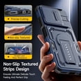 thumbnail image 2 of HCTian for Motorola Moto G Play 2026 Case, Moto G 2026/2025 Case with 2*Screen Protector, Upgrade Slide Camera Cover/Kickstand/Lanyard Strap, Military Grade Heavy Duty Shockproof Protective Case, 2 of 7