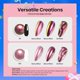 thumbnail image 5 of Kit de polvos para uñas Beetles Metallic Chrome Black White Gel, 5 of 7