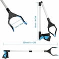 thumbnail image 4 of Trash Grabber 32 Inch Foldable Pick Up Tool Aluminum Reach Aid Rotating Rubber Gripper Long Arm Extension for Elderly, 1 PC, 4 of 5