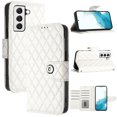 thumbnail image 5 of Faux Leather Wallet Case Compatible with Samsung Galaxy S22 Plus | Classic Wrist Strap Flip Case | Ultra Slim Card Slots Stand Function Shockproof Phone Cover for Samsung Galaxy S22 Plus - White, 5 of 7