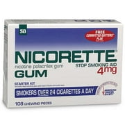 GlaxoSmithKline Nicorette Stop Smoking Aid, 108 ea
