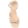 thumbnail image 5 of Journee Womens Shillo Open Square Toe Block Heel Dress Sandals, 5 of 9