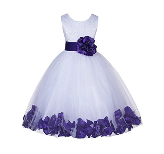 WHITE CORAL Flower Girl Dress Graduation Recital Birthday Wedding Party Pageant 
