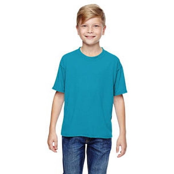 Jerzees 21B Youth Basic 5.3 oz 100% Polyester Crew T-Shirt