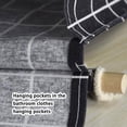 thumbnail image 4 of Advancent Bolsa de almacenamiento Soportes de baño a prueba de agua Bolsas colgantes Paquete de artículos diversos Bolsillos multiusos Colgar Juegos de accesorios de baño rejilla negra Talla media, 4 of 6
