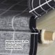 thumbnail image 3 of Toystoory Bolsa de almacenamiento Soportes de baño impermeables Bolsas colgantes Bolsillos multiusos Colgar ropa de papel Calcetines de ropa Juegos de accesorios de baño rejilla negra Talla grande, 3 of 6