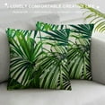 thumbnail image 3 of Shiartex  Palm Leaf Decorative Throw Pillow Cover Case,Palm Tree Outdoor Pillow Cases Square  Cushion Covers for Sofa Couch Bed Green 12x12in, 3 of 5