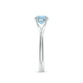thumbnail image 3 of Angara Natural 0.72 Ct. Aquamarine Solitaire Ring in 14K White Gold for Women (Ring Size: 8.5), 3 of 10