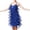 Blue, variant on Staron Party Dresses for Women Sequin Feather Mini Dress Crewneck Sleeveless Casual Cocktail Night Out Stretchy Elastic, Rose Gold XL