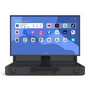 Apolosign PackGo 27 Portable Smart Touchscreen TV, 1080P FHD Briefcase Style Monitor with 6-Hour Battery, Android OS, 90° Rotation, 40W Speakers for Camping, Gaming and Outdoor Events, Gray