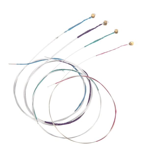 Violin String, Silver Rich Sound 4/4 Fiddle Strings Accessories for Repairing for Maintaining for Music Instrument