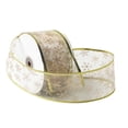 thumbnail image 2 of Zues 1 Roll Compact Ribbon Nice-looking Acrylic Fiber Snowflake Shape Glitter Ribbon for Daily Use, 2 of 7