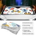 thumbnail image 5 of XMXT Car Sun Shade Windshield, Cartoon Colorful Dogs Design Sunshade for Car Windshield Sun Shades for Car SUV Truck, m, 5 of 9
