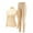Beige, variant on Clearance!FUNUONY Womens Thermals Top and Bottom Set High Neck Skin Care Clothing Set High Elastic Non Marking Underwear Thermal Leggings for Women Thermal Underwear for Women Beige L