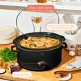 thumbnail image 4 of Beautiful 8 Qt Manual Slow Cooker, Black Sesame by Drew Barrymore, 4 of 7