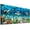Beach Theme Pictures For Bathroom, variant on blue ocean fish 3 Pieces Framed Wall Art for Living Room Bathroom Wall Decoration Canvas Print Children''s Bedroom Wall decor Office Kitchen Home Decoration Underwater World Watercolor Painting